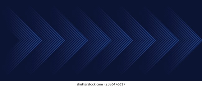 Navy Chevron Cascade 