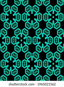 Navy colored stripe floral pattern