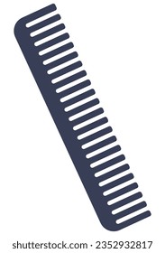 Comb Symbol Comb Silhouette. Einfaches Symbol. Website-Seite und mobile App-Design-Vektorelement. Navy-Comb-Symbol, Vektorgrafik auf weißem Hintergrund.