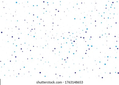 Navy Confetti Circle. Indigo Round Celebrate. Blue Falling Vector. Cobalt Glitter Background. Azure Bubble Creative. Texture Explosion. Birthday Vector. Carnival Wedding.