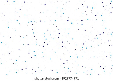 Navy Confetti Holiday. Cobalt Round Vector. Azure Falling Circle. Indigo Glitter Creative. Blue Bubble Celebrate. Texture Sparkle. Birthday Xmas. Carnival Wedding.