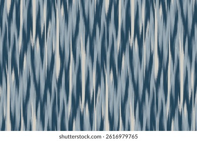 Navy cream ikat ripple sharp, ornament endless colorful stripe blurred pattern fashion textile beautiful ethnicity ogee print abstract grunge canvas dynamic fabric hand draw diagonal rhythm flow line
