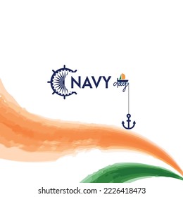 Navy Day logo design vector illustration