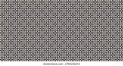 Navy Elegant Interlocking Pattern Background Design