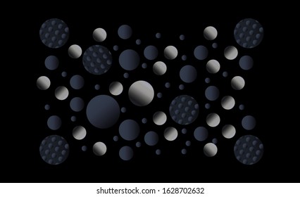 Navy and gray luxury dark background, abstract geometric modern pattern