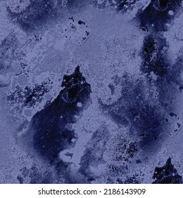 Navy Grunge Pattern. Grain Marble Watercolor. Fluid Elegant Texture. Modern Seamless Painting. Blue Tile Wall. Alcohol Ink Watercolor. Water Color Splash. Navy Abstract Background. Sea Grain Repeat