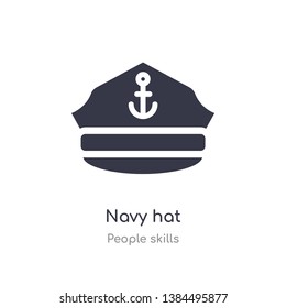 navy icon cap