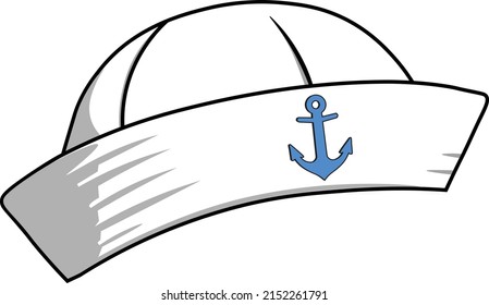 Navy Hat, Which can be used as accessories, traits, assets,  which could be placed on any head character and use it as traits for your nft collection.