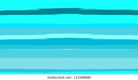 Navy Horizontal Paintbrush Seamless Sailor Stripes. Geometric Simple Marine Graffiti Maritime Texture. Hand Painted Male or Female T-Shirt Autumn Ocean Pattern. Blue Cute Watercolor Sailor Stripes
