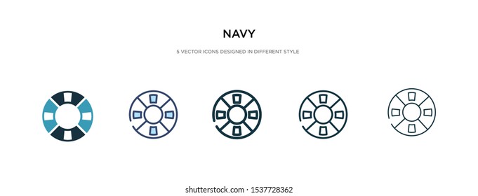 navy icon in different style vector illustration. two colored and black navy vector icons designed in filled, outline, line and stroke style can be used for web, mobile, ui