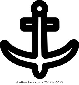 Diseño de estilo delineado de icono azul marino