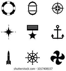 navy icon set