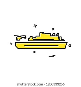 Navy icons design vector 