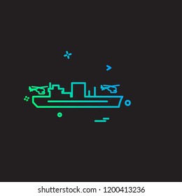 Navy icons design vector 