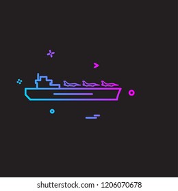 Navy icons design vector 