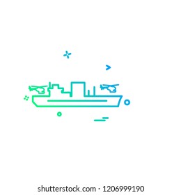 Navy icons design vector 