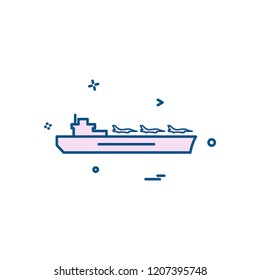 Navy icons design vector 