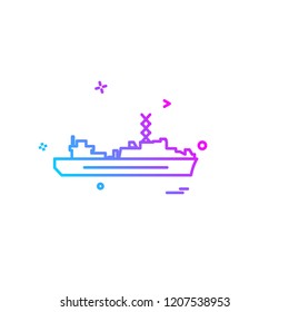 Navy icons design vector 