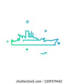Navy icons design vector 