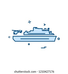 Navy icons design vector 