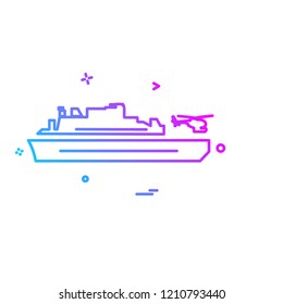 Navy icons design vector 