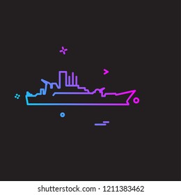 Navy icons design vector 