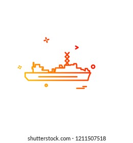 Navy icons design vector 