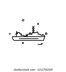 Navy icons design vector 