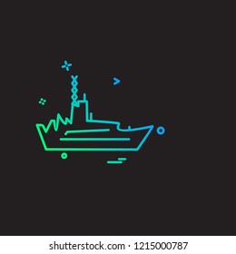 Navy icons design vector 