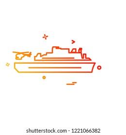 Navy icons design vector 