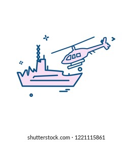 Navy icons design vector 