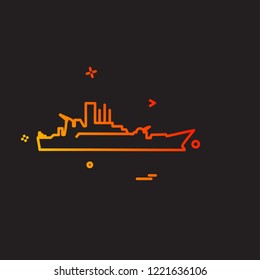 Navy icons design vector 
