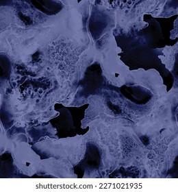 Navy Marble Rock Texture. Denim Alcohol Ink Background. Water Color Marble Ocean. Blue Gradient Background. Ocean Vector Pattern. Blue Sea Stone. Navy Tile Marble Watercolor. Vector Abstract Sea Foam