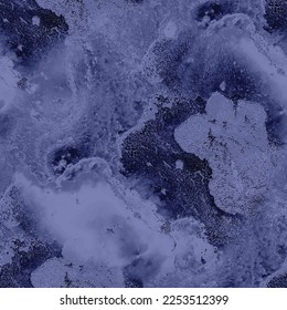 Textura del Rock de Mármol de la Marina. Cerámica Vector Ligero. Fondo de la tinta blanca del alcohol. Acuarela sin mar de la Marina. Pintura azul del mar. Fondo De Mármol De Azulejos Azules. El color del agua repite el océano. Pintura abstracta de vectores