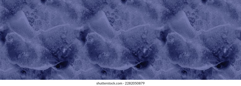 Patrón de mosaico de mármol de la Marina. Océano marino azul. Fondo de Mármol de Roca Azul. Muro de mármol de tinta de alcohol. Cerámica Vector Ligero. Denim Fondo de color de agua. Acuarela de resumen naval. Pintura sin vectores