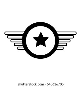 navy medal with wings