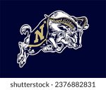Navy Midshipmen Logo Vector Art