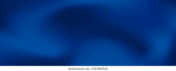 Navy night sky gradient vector background. Dark blue wave graphic wallpaper