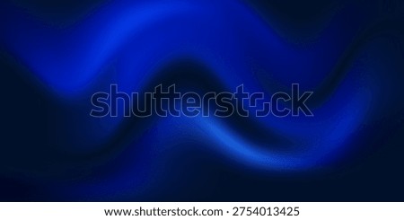 Navy night sky gradient vector background. Dark blue wave graphic wallpaper