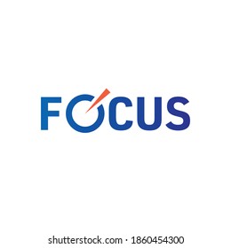 navy and orange focus logo. focus logo