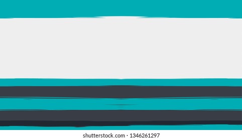 Navy Paintbrush Horizontal Seamless Sailor Stripes. Geometric Simple Retro Graffiti Maritime Texture. Hand Painted Male or Female T-Shirt Autumn Ocean Banner. Blue Cute Watercolor Sailor Stripes