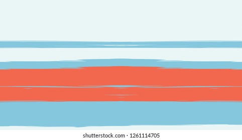 Navy Paintbrush Watercolor Seamless Sailor Stripes. Geometric Abstract Cool Graffiti Maritime Texture. Hand Painted Male or Female T-Shirt Autumn Banner Design. Blue Ink Watercolor Sailor Stripes