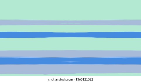 Navy Paintbrush Watercolor Seamless Sailor Stripes. Geometric Abstract Cool Graffiti Maritime Texture. Hand Painted Male or Female T-Shirt Funky Pattern Design. Blue Suit Watercolor Sailor Stripes