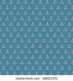 navy pattern with white anchors on blue background