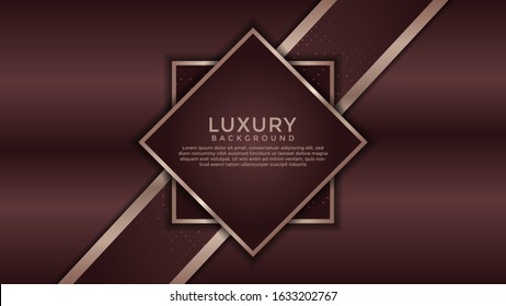 Navy pink Premium abstract background with bronze lines isolated on textured background. Premium Vector. Eps 10