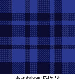 Navy Plaid, checkered, tartan seamless pattern suitable for fashion textiles and graphics