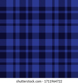 Navy Plaid, checkered, tartan seamless pattern suitable for fashion textiles and graphics