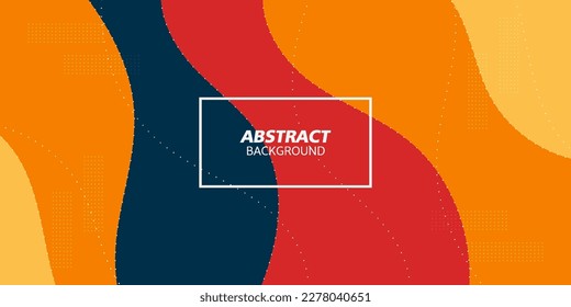 Navy, red and orange wave. Abstract paper cut. Abstract colorful waves. Wavy banners. Color geometric form. Wave paper cut. Map line of topography. Map mockup infographics. Eps10 Vector illustration