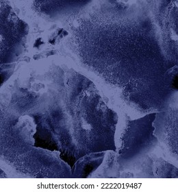 Navy Rock Marble Background. Denim Alcohol Ink Background. Blue Seamless Watercolor. Navy Tile Space. Light Vector Pattern. Blue Marble Sea Texture. Water Color Marble Stone. Vector Seamless Painting