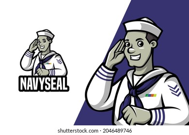 Navy Seal - Mascot Logo Template